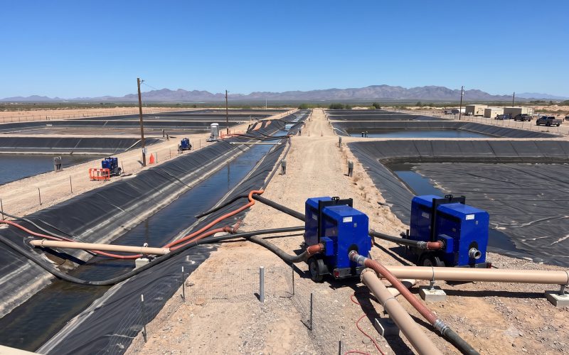 Patriot pump packages working inside an industrial plant